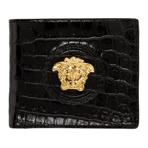 versace palazzo medusa wallet|Versace leather wallet strap.